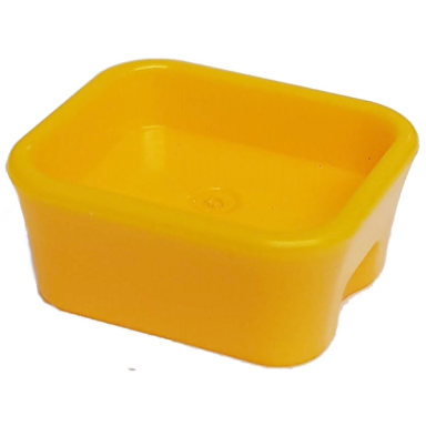 bright light orange friends accessories dish rectangular
