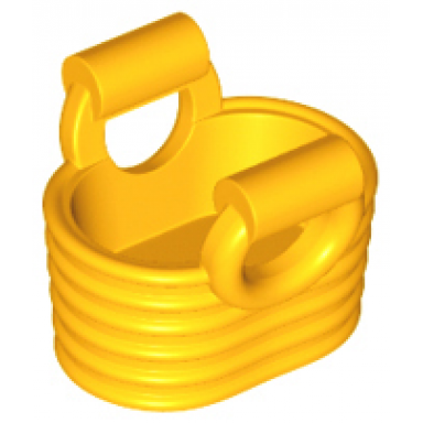 bright light orange minifigure utensil basket - flexible rubber
