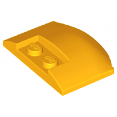 bright light orange wedge 3 x 4 x 2 3 triple curved