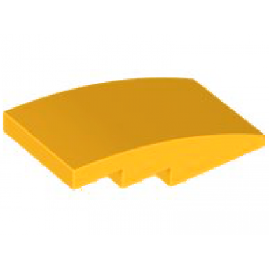 bright light orange slope curved 4 x 2