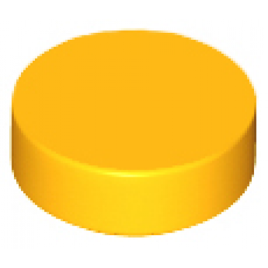 bright light orange tile round 1 x 1