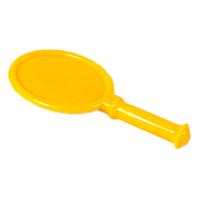 bright light orange scala utensil hand mirror