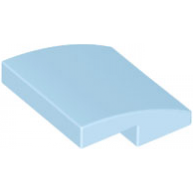 bright light blue slope curved 2 x 2 x 2 3