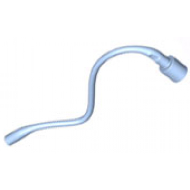 bright light blue navi neural queue whip with bar and bar hole