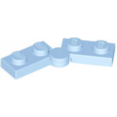 bright light blue hinge plate 1 x 4 swivel 2429 2430