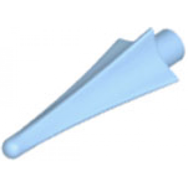 bright light blue minifigure weapon spear tip with fins