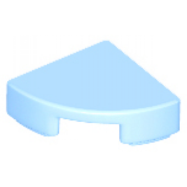 bright light blue tile round 1 x 1 quarter