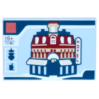 bright light blue tile 2 x 3 with lego creator expert modular building set 10182 café corner box art pattern cafe