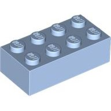 bright light blue brick 2 x 4