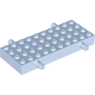 bright light blue brick modified 4 x 10 with 4 pins