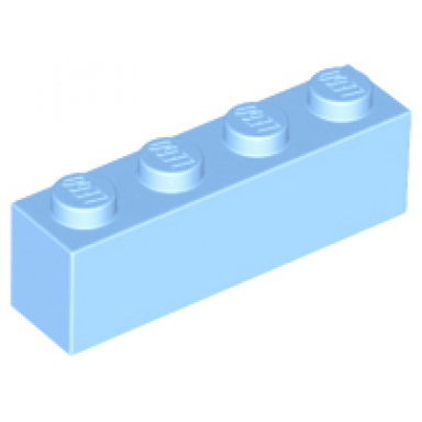 bright light blue brick 1 x 4