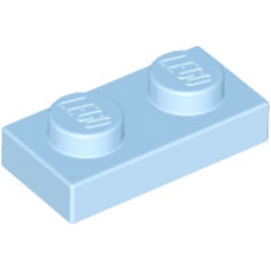 bright light blue plate 1 x 2