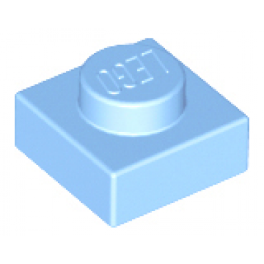 bright light blue plate 1 x 1