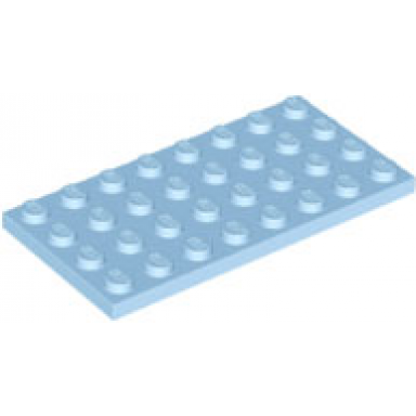 bright light blue plate 4 x 8