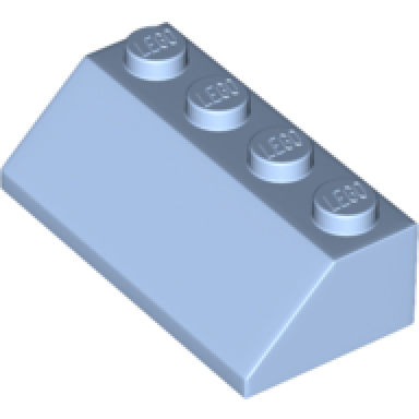 bright light blue slope 45 2 x 4