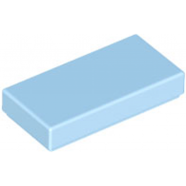 bright light blue tile 1 x 2