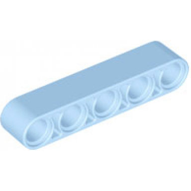 bright light blue technic liftarm thick 1 x 5