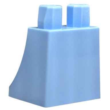 bright light blue lower body skirt