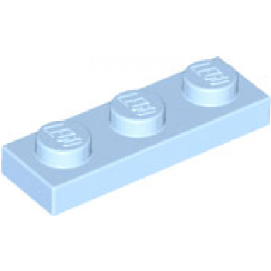 bright light blue plate 1 x 3