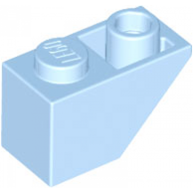 bright light blue slope inverted 45 2 x 1