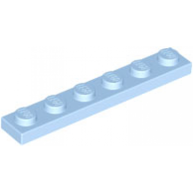 bright light blue plate 1 x 6