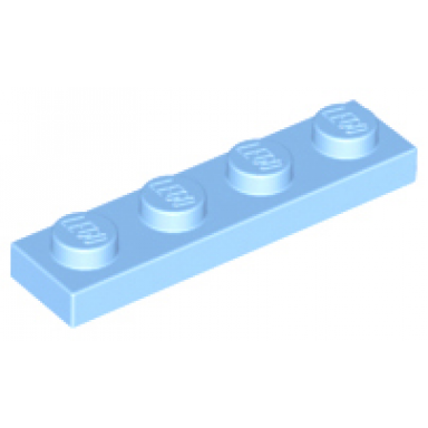 bright light blue plate 1 x 4