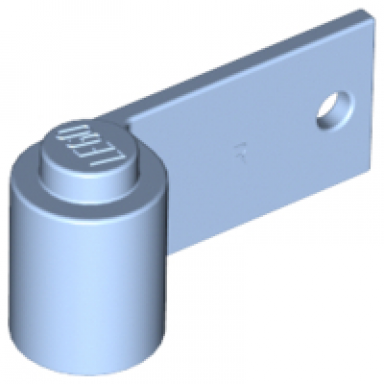 bright light blue door 1 x 3 x 1 right
