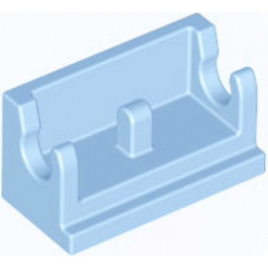 bright light blue hinge brick 1 x 2 base