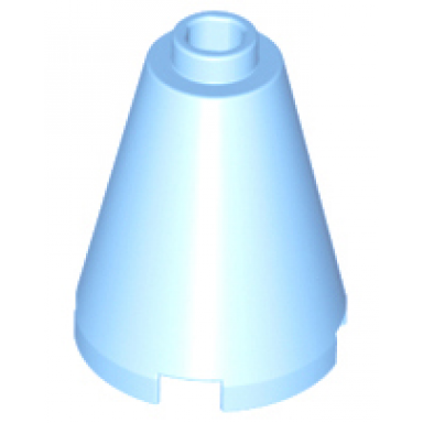 bright light blue cone 2 x 2 x 2 - open stud