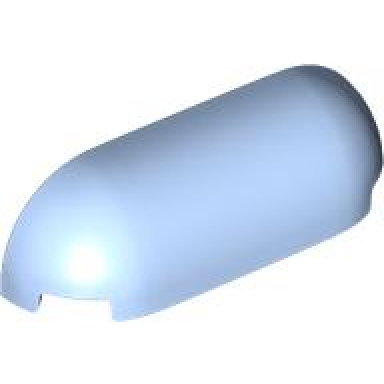 bright light blue slope curved 1 x 4 with rounded ends