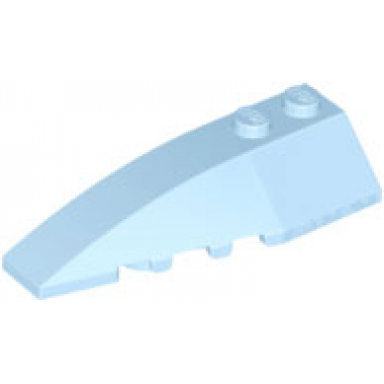 bright light blue wedge 6 x 2 left