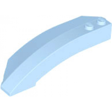 bright light blue wedge 8 x 3 x 2 open right