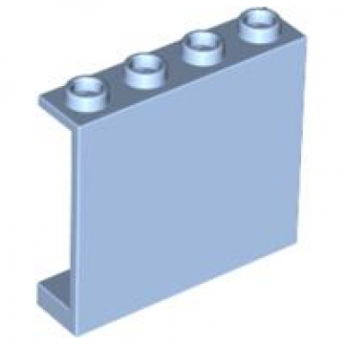 bright light blue panel 1 x 4 x 3 - hollow studs