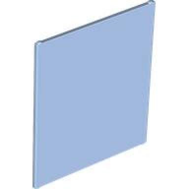 bright light blue glass for window 1 x 6 x 6 flat front