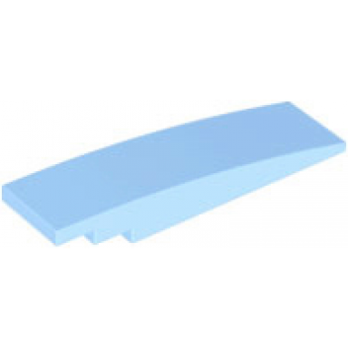 bright light blue slope curved 8 x 2