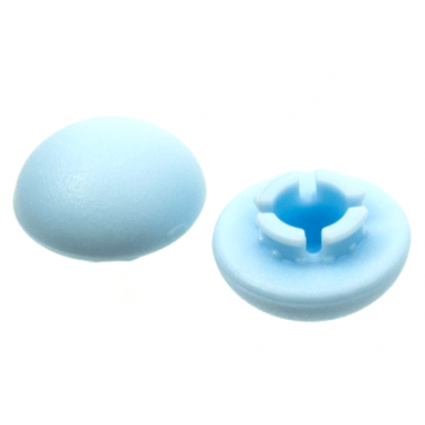 bright light blue clikits icon round 2 x 2 small thick with pin cap