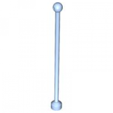 bright light blue duplo flagpole antenna 1 x 9