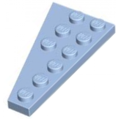bright light blue wedge plate 6 x 3 right