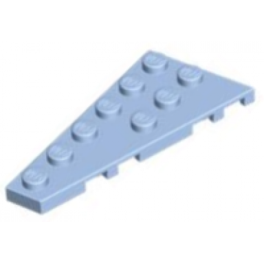bright light blue wedge plate 6 x 3 left
