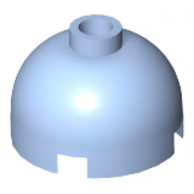 bright light blue brick round 2 x 2 dome top