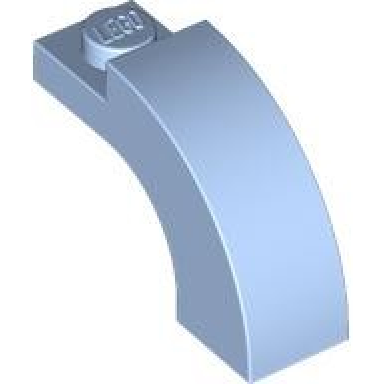 bright light blue arch 1 x 3 x 1 2 3 curved top