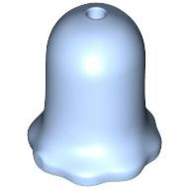 bright light blue plant flower bell shaped with small pin hole