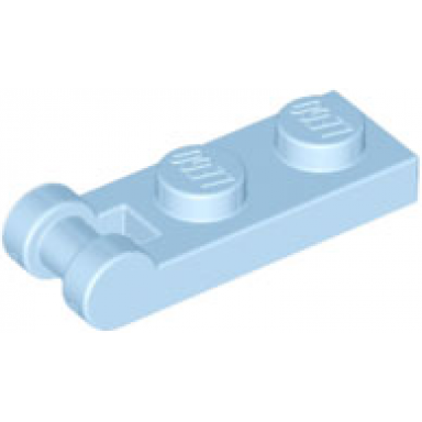 bright light blue plate modified 1 x 2 with bar handle on end