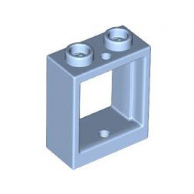 bright light blue window 1 x 2 x 2 flat front