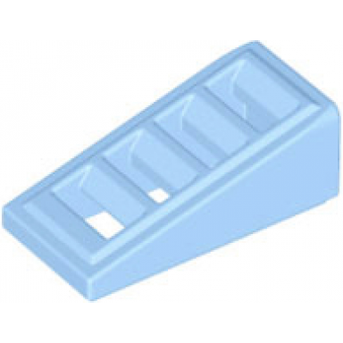 bright light blue slope 18 2 x 1 x 2 3 with grille