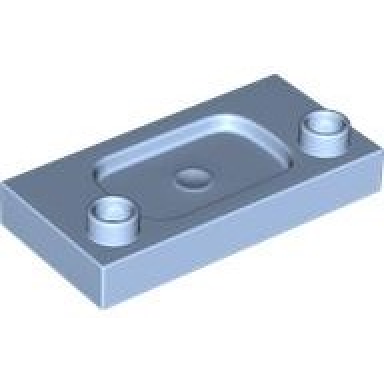 bright light blue duplo furniture shallow sink