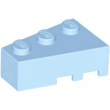 bright light blue wedge 3 x 2 left