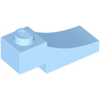 bright light blue arch 1 x 3 inverted