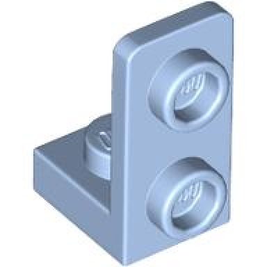 bright light blue bracket 1 x 1 - 1 x 2 inverted