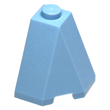 bright light blue wedge 2 x 2 x 2 slope 65 corner
